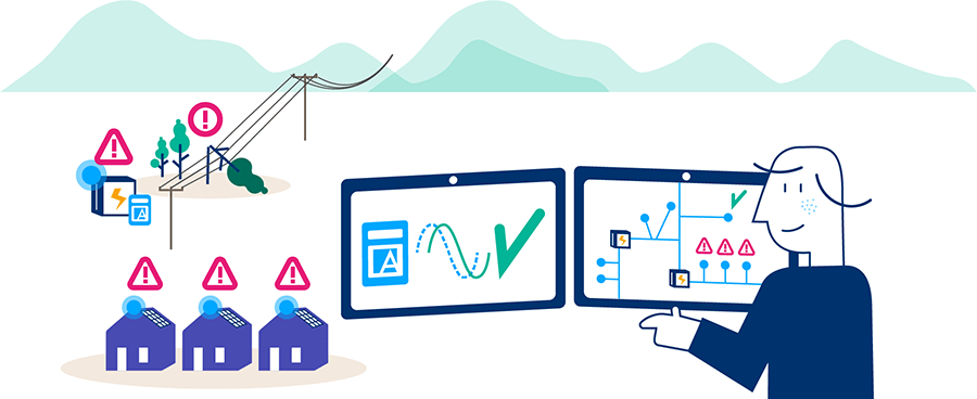 Symbolbild: Smart Grid Intelligence umfasst auch den digitalen Zwilling 